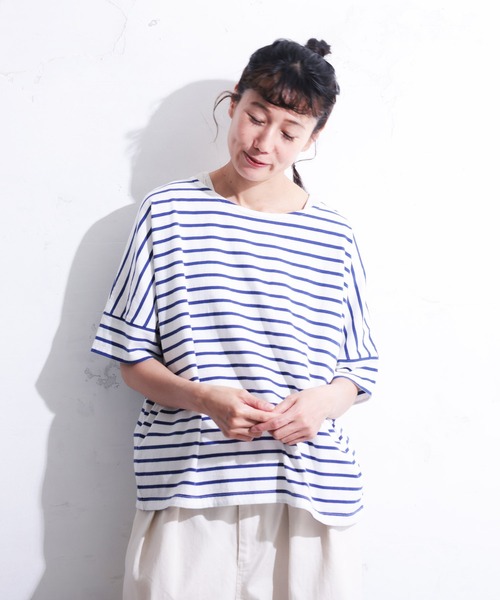 tシャツ 水平線のカットソー レディース 水平線のカットソー（Tシャツ/カットソー）｜soulberry（ソウル