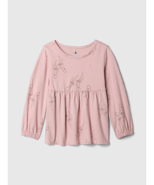 GAP（ギャップ）の「babyGap オーガニックコットン チュニックトップス（Tシャツ/カットソー・キッズ・ブルー系その他/ネイビー/ピンク/マルチ/アイボリー/ピンク系その他/レッド/オフホワイト・100cm/110cm/105cm/90cm/95cm/80ｃｍ）」の6枚目の写真