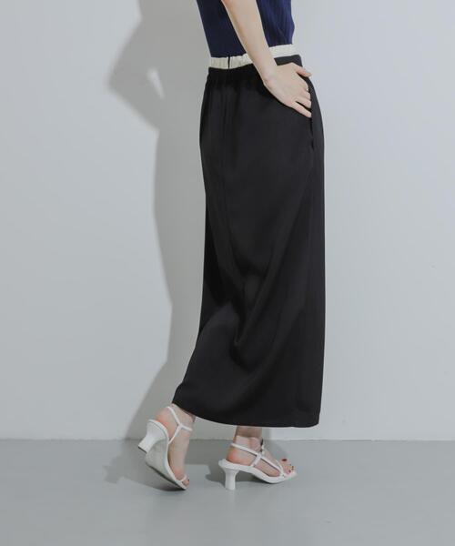 SENSE OF PLACE by URBAN RESEARCH（センスオブプレイスバイアーバンリサーチ）の「ドロストデザインタイトスカート（スカート・レディース・カーキ/ブラック/ベージュ・SMALL/MEDIUM）」の7枚目の写真