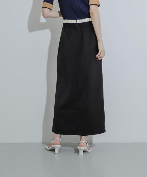 SENSE OF PLACE by URBAN RESEARCH（センスオブプレイスバイアーバンリサーチ）の「ドロストデザインタイトスカート（スカート・レディース・カーキ/ブラック/ベージュ・SMALL/MEDIUM）」の8枚目の写真