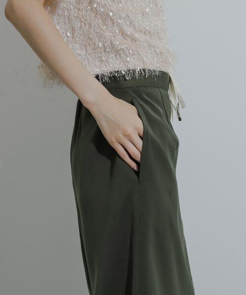 SENSE OF PLACE by URBAN RESEARCH（センスオブプレイスバイアーバンリサーチ）の「ドロストデザインタイトスカート（スカート・レディース・カーキ/ブラック/ベージュ・SMALL/MEDIUM）」の14枚目の写真