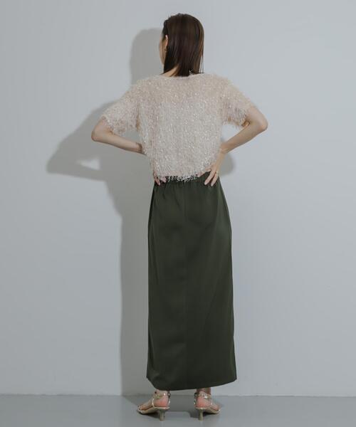 SENSE OF PLACE by URBAN RESEARCH（センスオブプレイスバイアーバンリサーチ）の「ドロストデザインタイトスカート（スカート・レディース・カーキ/ブラック/ベージュ・SMALL/MEDIUM）」の20枚目の写真