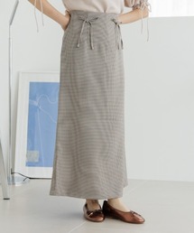 処分価格♡新品♡フラワー×チェックスカート ブラウン CORNERS スカート チェックロングプリーツスカート : ZOZOTOWN
