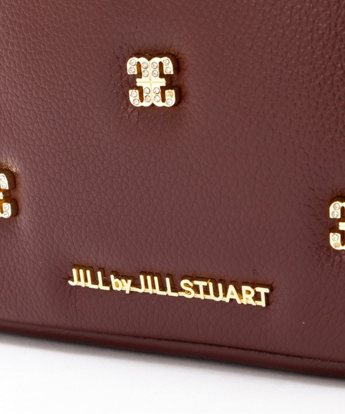 ~MIYO~ジルバイジルスチュアート  ショルダーバック 茶 ビジュースタッズフラップショルダーバッグ | JILL by JILL STUART