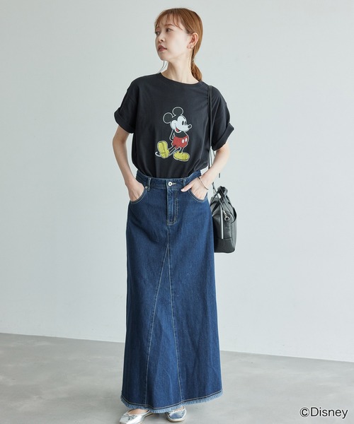 MICKEY MOUSE(ミッキーマウス)の「MICKEY MOUSE/プリントTシャツ(Tシャツ/カットソー・レディース・ブラック/ホワイト・38)」の9枚目の写真