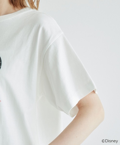 MICKEY MOUSE(ミッキーマウス)の「MICKEY MOUSE/プリントTシャツ(Tシャツ/カットソー・レディース・ブラック/ホワイト・38)」の15枚目の写真