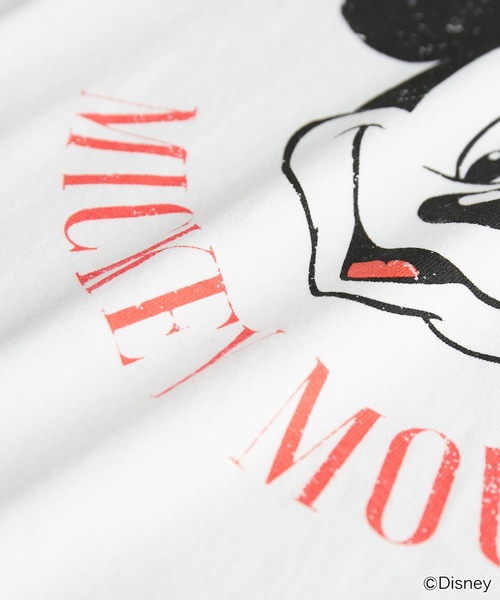 MICKEY MOUSE(ミッキーマウス)の「MICKEY MOUSE/プリントTシャツ(Tシャツ/カットソー・レディース・ブラック/ホワイト・38)」の11枚目の写真