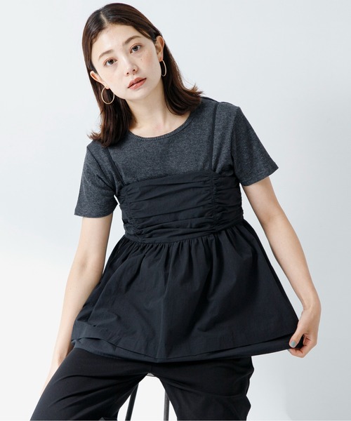 URBAN RESEARCH Sonny Label（アーバンリサーチサニーレーベル）の「ペプラムビスチェキャミソール（キャミソール・レディース・ブラック/ホワイト系その他・FREE）」の18枚目の写真