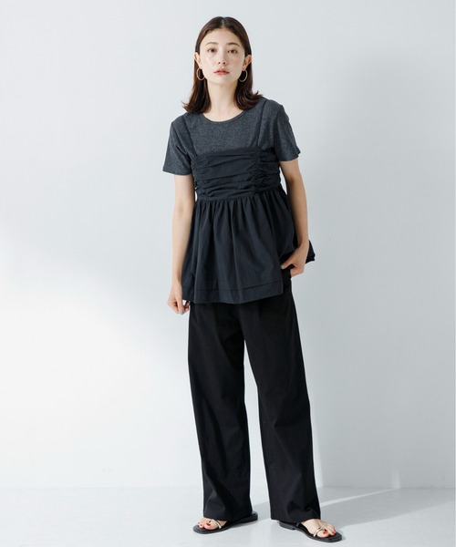 URBAN RESEARCH Sonny Label（アーバンリサーチサニーレーベル）の「ペプラムビスチェキャミソール（キャミソール・レディース・ブラック/ホワイト系その他・FREE）」の21枚目の写真