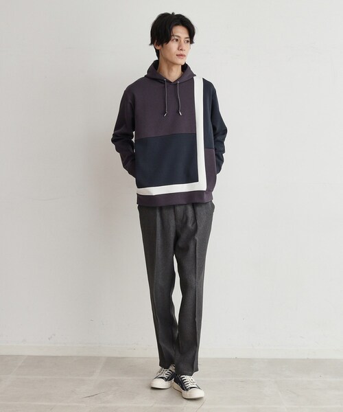 THE SHOP TK （ザ ショップ ティーケー ）の「◆ライトダンボールパーカー（パーカー・メンズ・ネイビー系3/ネイビー系4/ホワイト系6/パープル系その他/ホワイト系7/パープル系2・02/03/04）」の11枚目の写真