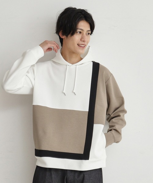 THE SHOP TK （ザ ショップ ティーケー ）の「◆ライトダンボールパーカー（パーカー・メンズ・ネイビー系3/ネイビー系4/ホワイト系6/パープル系その他/ホワイト系7/パープル系2・02/03/04）」の3枚目の写真