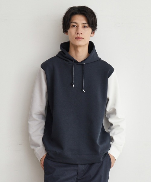 THE SHOP TK （ザ ショップ ティーケー ）の「◆ライトダンボールパーカー（パーカー・メンズ・ネイビー系3/ネイビー系4/ホワイト系6/パープル系その他/ホワイト系7/パープル系2・02/03/04）」の4枚目の写真