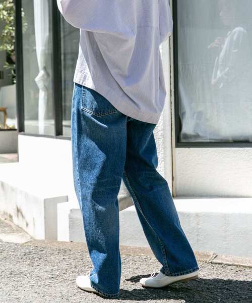 FORK&SPOON（フォークアンドスプーン）の「FORK&SPOON　JFデニムテーパードパンツ（デニムパンツ・レディース・ワンウォッシュ/ブルー系その他・1/2）」の5枚目の写真