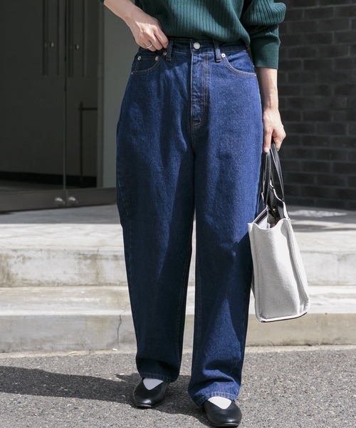 FORK&SPOON（フォークアンドスプーン）の「FORK&SPOON　JFデニムテーパードパンツ（デニムパンツ・レディース・ワンウォッシュ/ブルー系その他・1/2）」の12枚目の写真