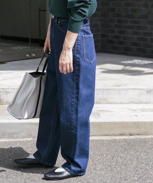 FORK&SPOON（フォークアンドスプーン）の「FORK&SPOON　JFデニムテーパードパンツ（デニムパンツ・レディース・ワンウォッシュ/ブルー系その他・1/2）」の13枚目の写真