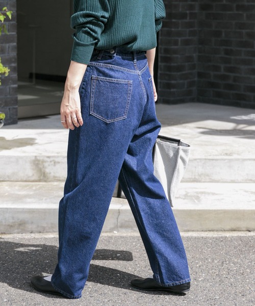 FORK&SPOON（フォークアンドスプーン）の「FORK&SPOON　JFデニムテーパードパンツ（デニムパンツ・レディース・ワンウォッシュ/ブルー系その他・1/2）」の15枚目の写真