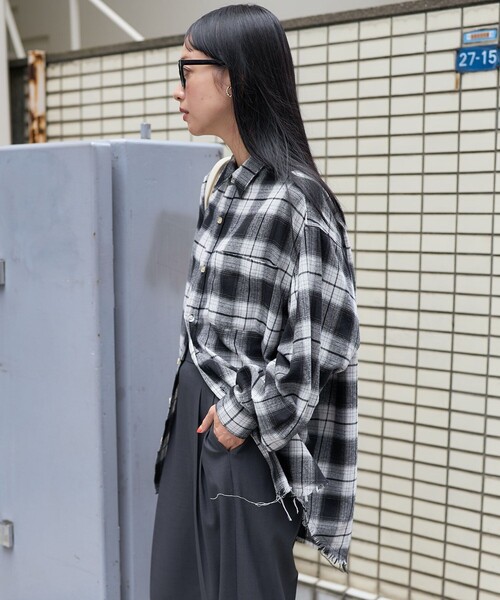 セール】ヴィンテージライク オンブレ チェックシャツ（シャツ