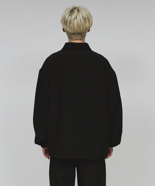 【送料無料】 RYOKO KIKUCHI HOMME2 2ツ釦ジャケット ブラック 1022-8101-2 【大きいサイズ】[2L･3L･4L･5L] セール】2WAYコーチジャケット（ブルゾン）｜tk.TAKEO KIKUCHI