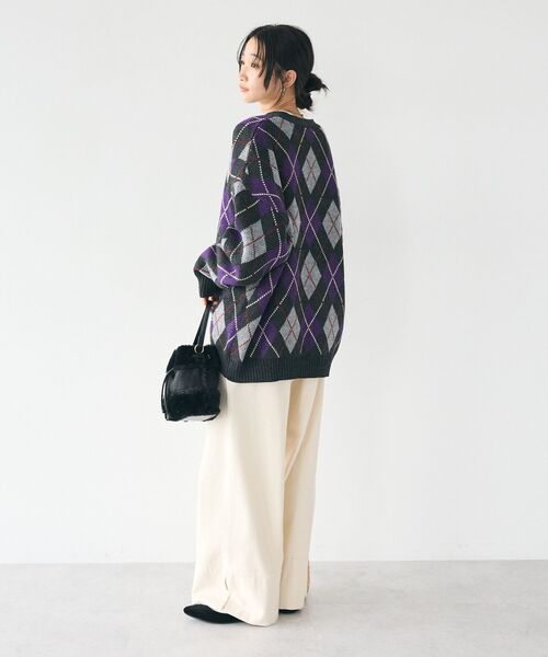 CRAFT STANDARD BOUTIQUE(クラフトスタンダードブティック)の「デニムロールUPワイドストレートパンツ(デニムパンツ・レディース・インディゴブルー/ナチュラル/ブラック・L/M)」の18枚目の写真