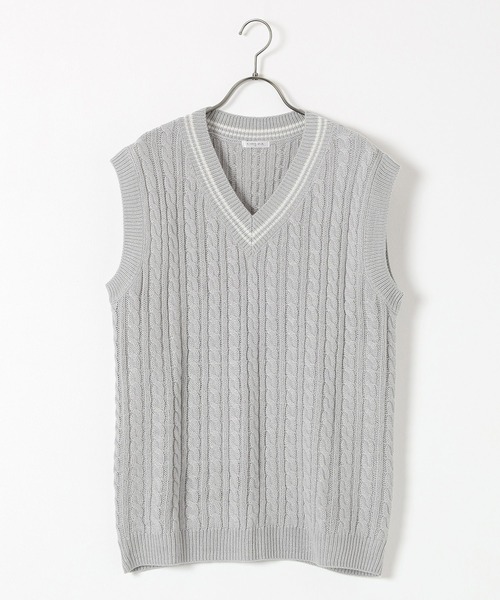 Honeys（ハニーズ）の「ライン入りベスト（ベスト・レディース・ネイビー/ベージュ/アイボリー/杢グレー・S/M/L）」の18枚目の写真