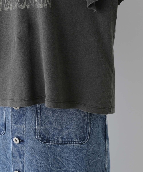 LEPSIM(レプシィム)の「リメイク風6分袖T 142654(Tシャツ/カットソー・レディース・オフホワイト/グレー/ブルー・FREE)」の17枚目の写真