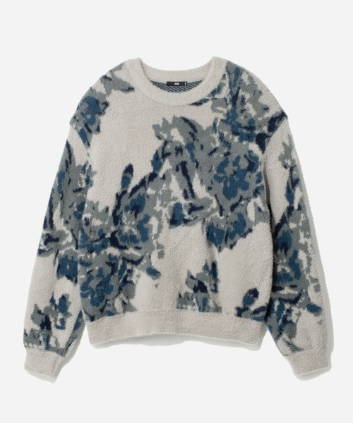 HARE（ハレ）の「アソートガラシャギープルオーバー(HARE)（ニット/セーター・メンズ・レッド/グレー/ブルー/ブラック・SMALL/MEDIUM）」の5枚目の写真