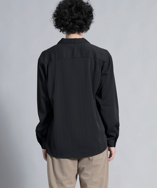 aimoha(アイモハ)の「aimoha men Timeless Open Collar Shirt(シャツ/ブラウス・メンズ・ブラック/ライトベージュ・MEDIUM/LARGE/X-LARGE/XX-LARGE)」の8枚目の写真