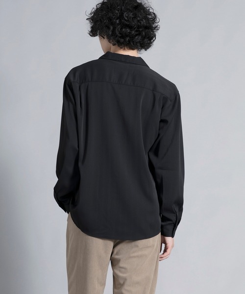 aimoha(アイモハ)の「aimoha men Timeless Open Collar Shirt(シャツ/ブラウス・メンズ・ブラック/ライトベージュ・MEDIUM/LARGE/X-LARGE/XX-LARGE)」の9枚目の写真