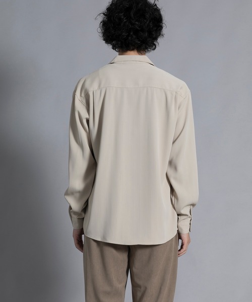 aimoha(アイモハ)の「aimoha men Timeless Open Collar Shirt(シャツ/ブラウス・メンズ・ブラック/ライトベージュ・MEDIUM/LARGE/X-LARGE/XX-LARGE)」の21枚目の写真