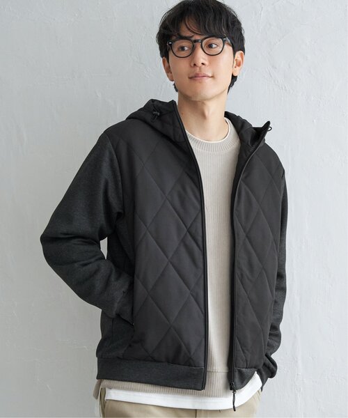 ikka(イッカ)の「【メディア紹介商品】sorona(R)コンビ中綿パーカー【親子コーデ】(ブルゾン・メンズ・ブラック/ネイビー/ベージュ・M/L/XL/S)」の12枚目の写真