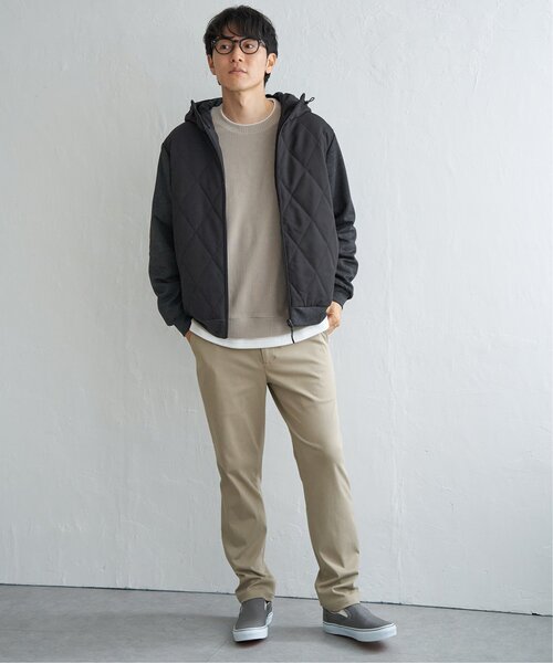 ikka(イッカ)の「【メディア紹介商品】sorona(R)コンビ中綿パーカー【親子コーデ】(ブルゾン・メンズ・ブラック/ネイビー/ベージュ・M/L/XL/S)」の14枚目の写真