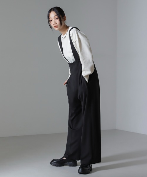 NANO universe（ナノユニバース）の「二重臼クルーネックプルオーバーニット（ニット/セーター・レディース・ブルー/ブラック/ホワイト・FREE）」の16枚目の写真