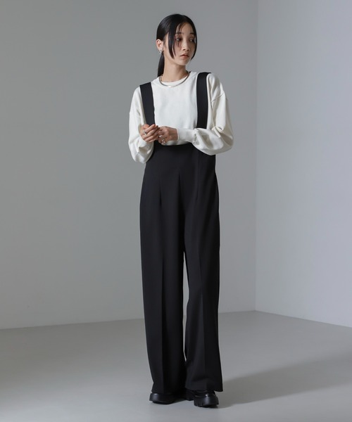 NANO universe（ナノユニバース）の「二重臼クルーネックプルオーバーニット（ニット/セーター・レディース・ブルー/ブラック/ホワイト・FREE）」の18枚目の写真