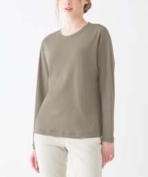 GUNZE（グンゼ）の「KIREILABO/キレイラボ 長袖オーバーサイズシャツ 肌側起毛で柔らかくなめらかな肌ざわり（Tシャツ/カットソー）」