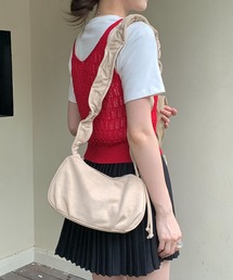 スエード シャーリング ショルダーバッグ