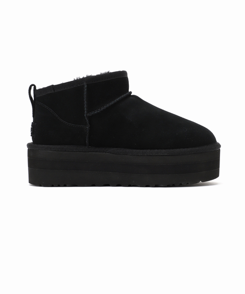 25cm UGG Classic Ultra Mini アグ　BLACK 黒 25cm UGG Classic Ultra Mini アグBLACK 黒