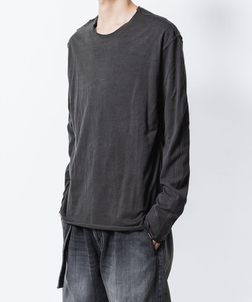 ATTACHMENT（アタッチメント）の「80/2 ピマコットンジャージー スリムフィット レイヤード L/S TEE / 80/2 PIMA CO JERSEY SLIM FIT LAYERED L/S TEE（Tシャツ/カットソー・メンズ・ブラック/ホワイト/ブラック系/ライトブラウン・1/2/3）」の18枚目の写真