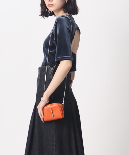 TOFF&LOADSTONE(トフアンドロードストーン)の「【CLASSY 11月号掲載】Review nano(レヴュー ナノ)(ショルダーバッグ・レディース・グレー系その他3/オレンジ系その他5/ライトグレー系9/ホワイト系6/ナチュラル/ブラック・00)」の8枚目の写真