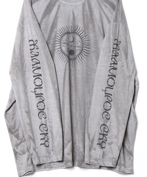 トップス XU garment washing print long sleeve tee XU(エックスユー)の「【XU】garment washing print long