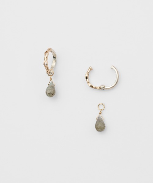 美品❗️アガットagete✨k10 ラズライトインクォーツァイト　ピアス　チャーム agete K10 ピアスチャーム ラズライトインクォーツァイト agete