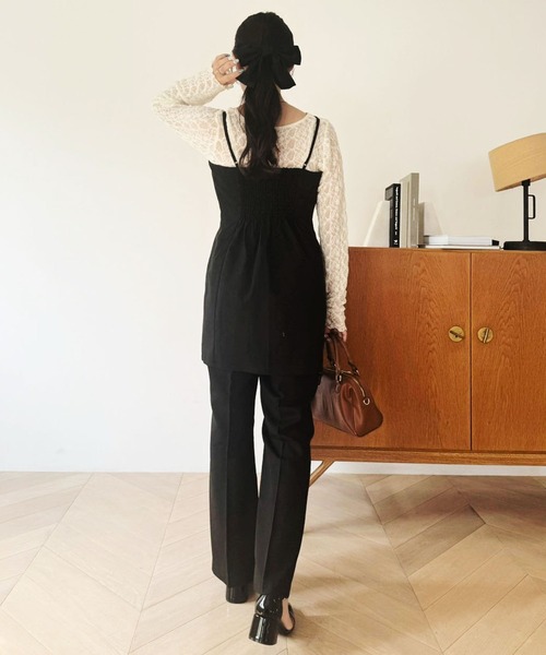 one after another NICE CLAUP(ワンアフターアナザーナイスクラップ)の「【OTONA NICE】センタープレスパンツ(スラックス・レディース・ベージュ/ブラック/ブラウン系その他・SMALL/MEDIUM)」の17枚目の写真