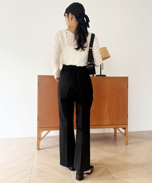 one after another NICE CLAUP(ワンアフターアナザーナイスクラップ)の「【OTONA NICE】センタープレスパンツ(スラックス・レディース・ベージュ/ブラック/ブラウン系その他・SMALL/MEDIUM)」の19枚目の写真