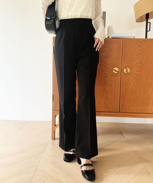 one after another NICE CLAUP(ワンアフターアナザーナイスクラップ)の「【OTONA NICE】センタープレスパンツ(スラックス・レディース・ベージュ/ブラック/ブラウン系その他・SMALL/MEDIUM)」の20枚目の写真