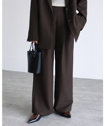 reca | ツイルタックワイドパンツ(スーツパンツ)