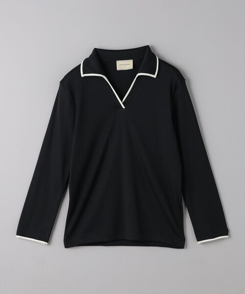 UNITED ARROWS（ユナイテッドアローズ）の「リブ バイカラーパイピング スキッパーカットソー（Tシャツ/カットソー・レディース・ブラック/ネイビー・FREE）」の15枚目の写真