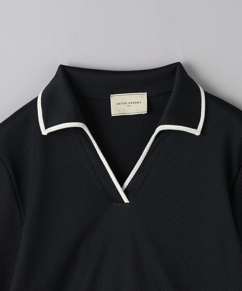 UNITED ARROWS（ユナイテッドアローズ）の「リブ バイカラーパイピング スキッパーカットソー（Tシャツ/カットソー・レディース・ブラック/ネイビー・FREE）」の17枚目の写真