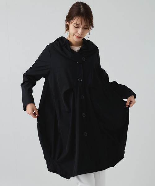 Jayro（ジャイロ）の「ナイロンストレッチコート（その他アウター・レディース・ピンク/グリーン/ベージュ/ブラック/ブルー/カーキ・FREE）」の2枚目の写真