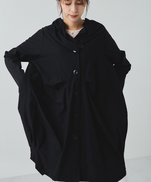 Jayro（ジャイロ）の「ナイロンストレッチコート（その他アウター・レディース・ピンク/グリーン/ベージュ/ブラック/ブルー/カーキ・FREE）」の12枚目の写真