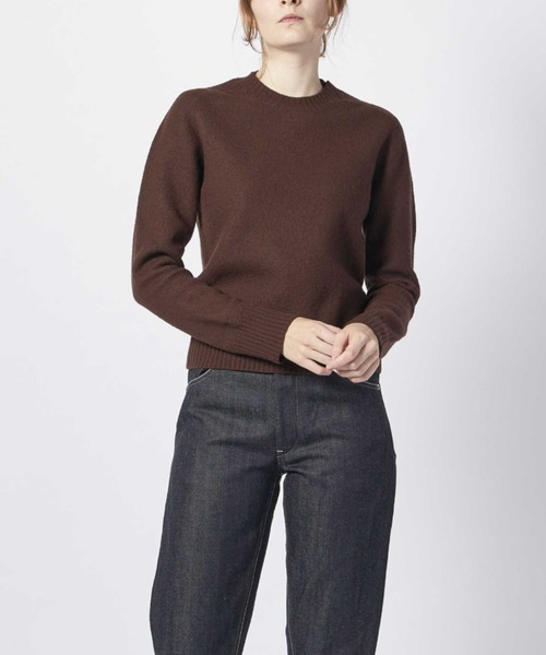JIL SANDER(ジルサンダー)の「JIL SANDER SWEATER RN LS(ニット/セーター・レディース・グレー/ブラウン・34/36)」の6枚目の写真