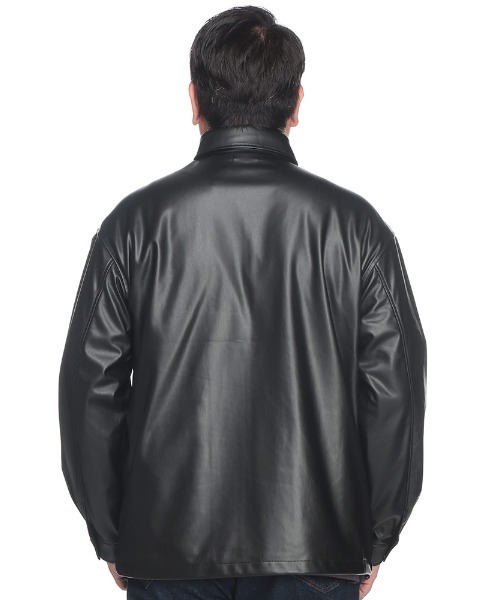 【セール】合成皮革 スイング ジャケット 4741423L（ブルゾン）｜B&T CLUB（ビーティークラブ）